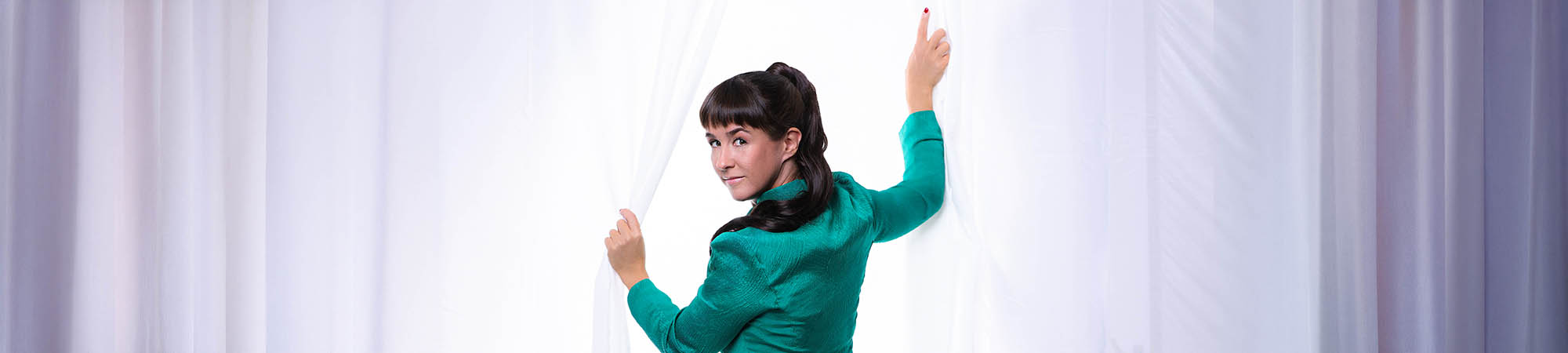 Hypnoseshow buchen – Bühnenvorhang