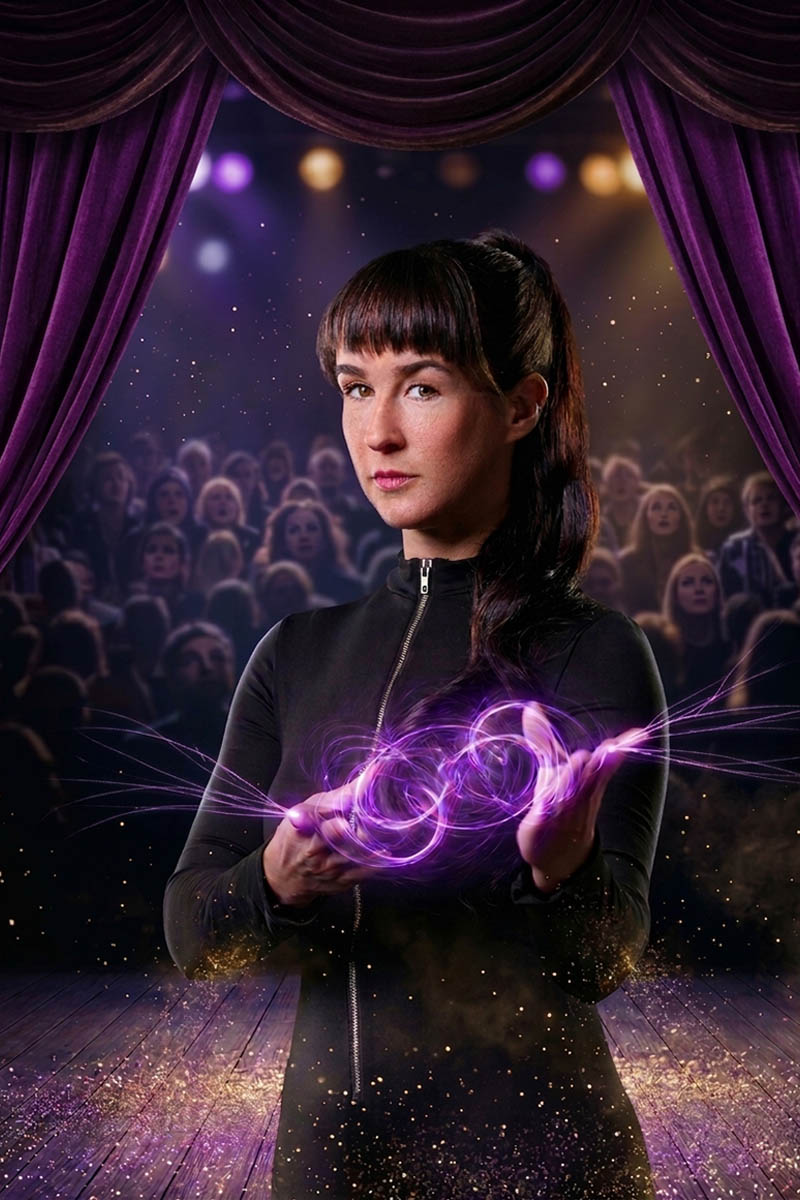 Sue Prise – Show-Hypnotiseurin auf der Bühne